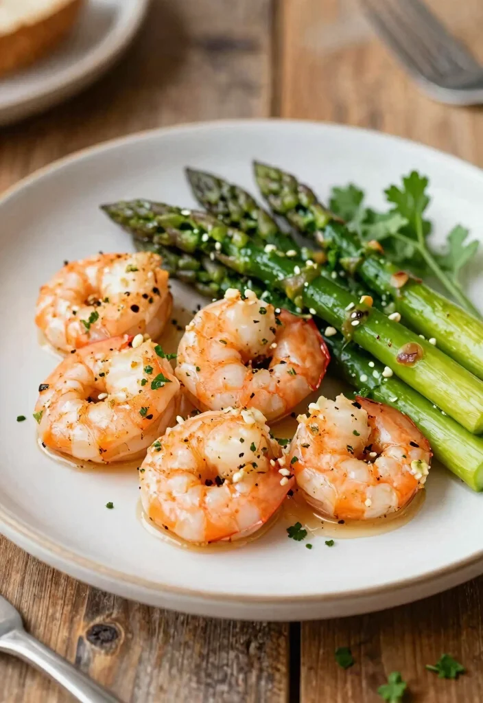 14 Gluten Free Dinner Recipes for Two: Date Night Ideas - 11. Garlic Butter Shrimp and Asparagus 1