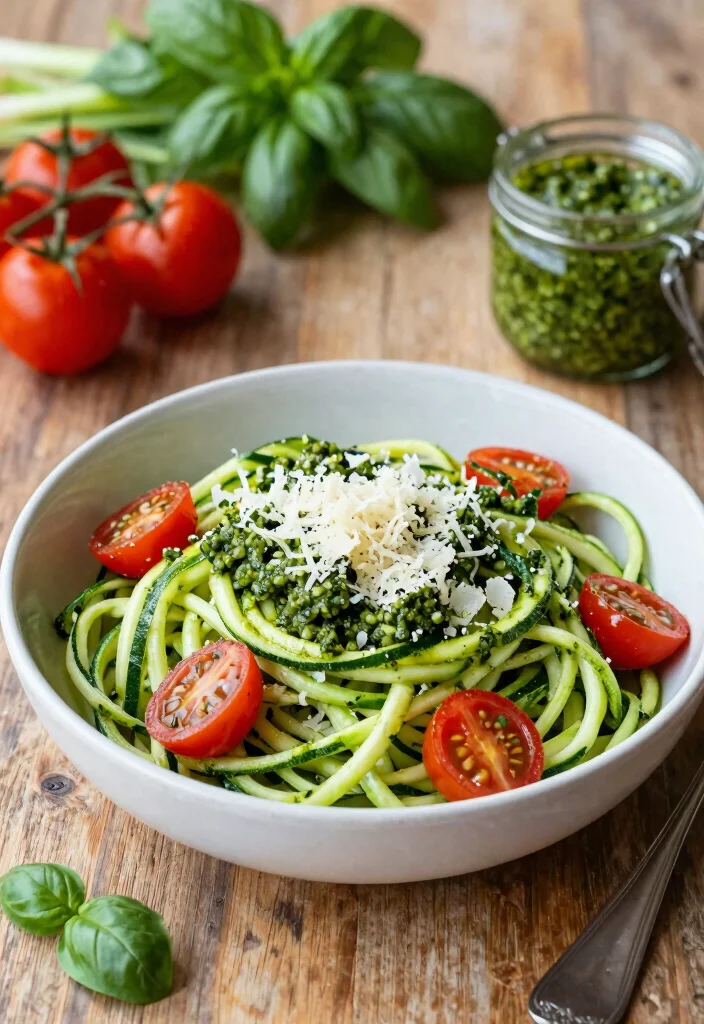 14 Gluten Free Dinner Recipes for Two: Date Night Ideas - 7. Zucchini Noodles with Pesto 1