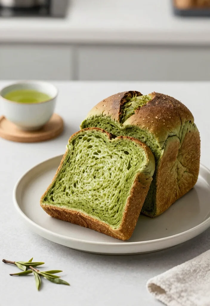 15 Gluten Free Bread Machine Recipes for No-Fail Homemade Bread - 15. Matcha Green Tea Bread 1