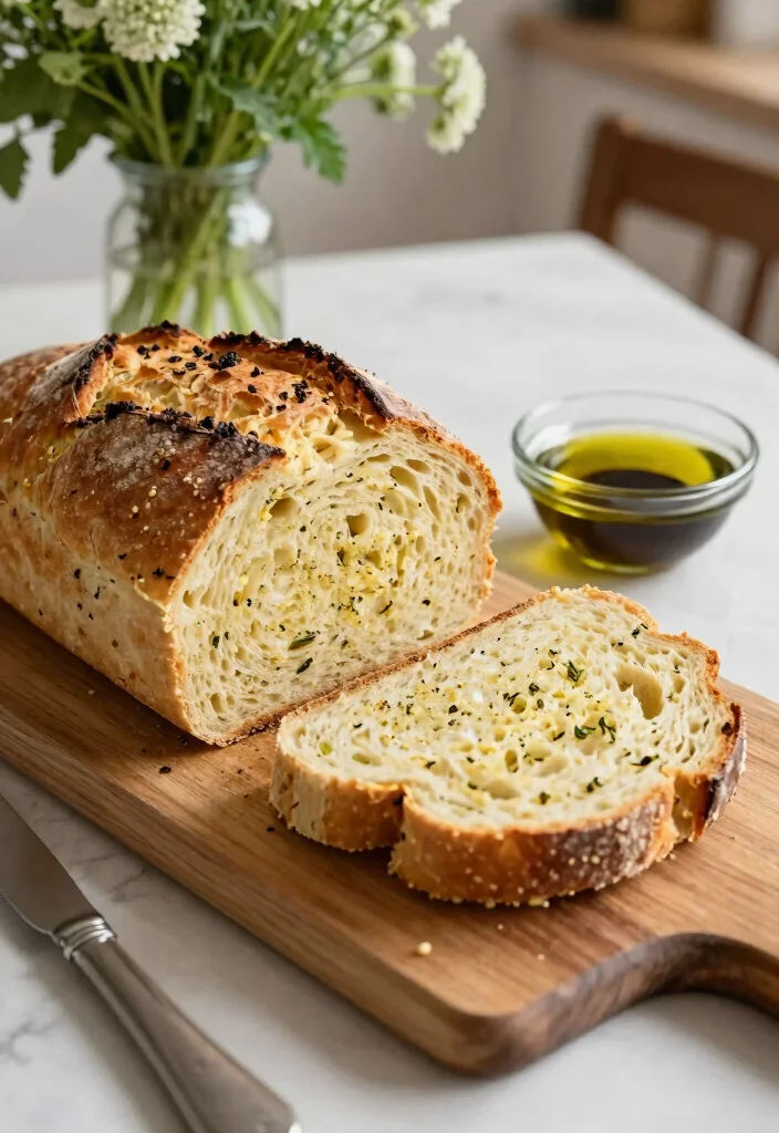 15 Gluten Free Bread Machine Recipes for No-Fail Homemade Bread - 3. Garlic Herb Gluten Free Bread 1