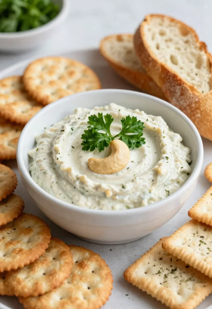 15 Gluten Free Dairy Free Dip Recipes Perfect for Parties - 13. Garlic and Herb Cashew Dip 1