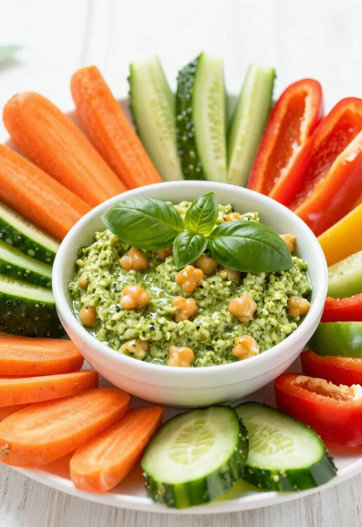 15 Gluten Free Dairy Free Dip Recipes Perfect for Parties - 15. Pesto Chickpea Dip 1