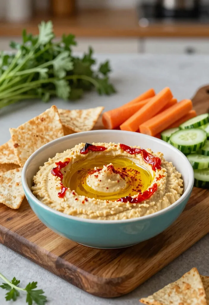 15 Gluten Free Dairy Free Dip Recipes Perfect for Parties - 2. Roasted Red Pepper Hummus 1