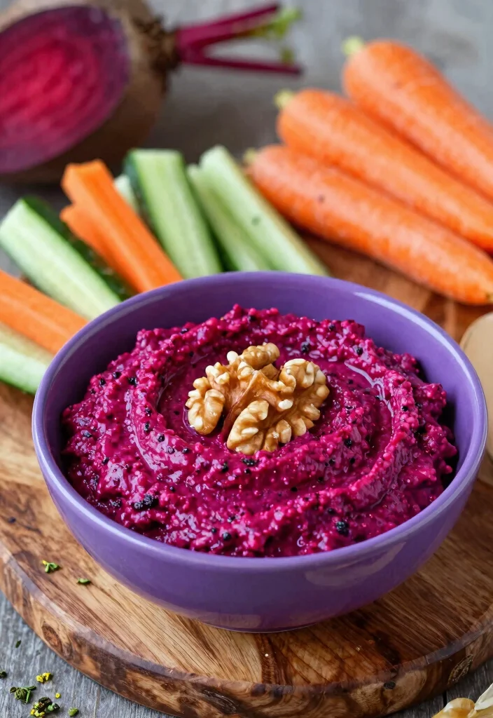 15 Gluten Free Dairy Free Dip Recipes Perfect for Parties - 6. Beetroot and Walnut Dip 1