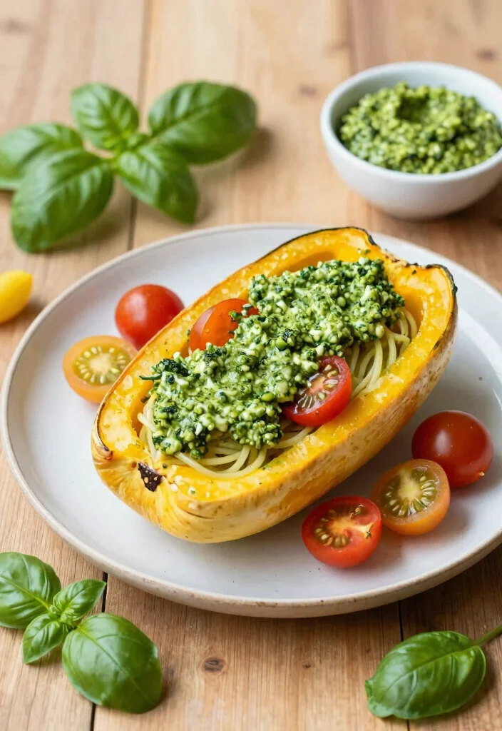 15 Gluten Free Dairy Free Nut Free Recipes (Allergen-Friendly) - 11. Spaghetti Squash with Pesto 1