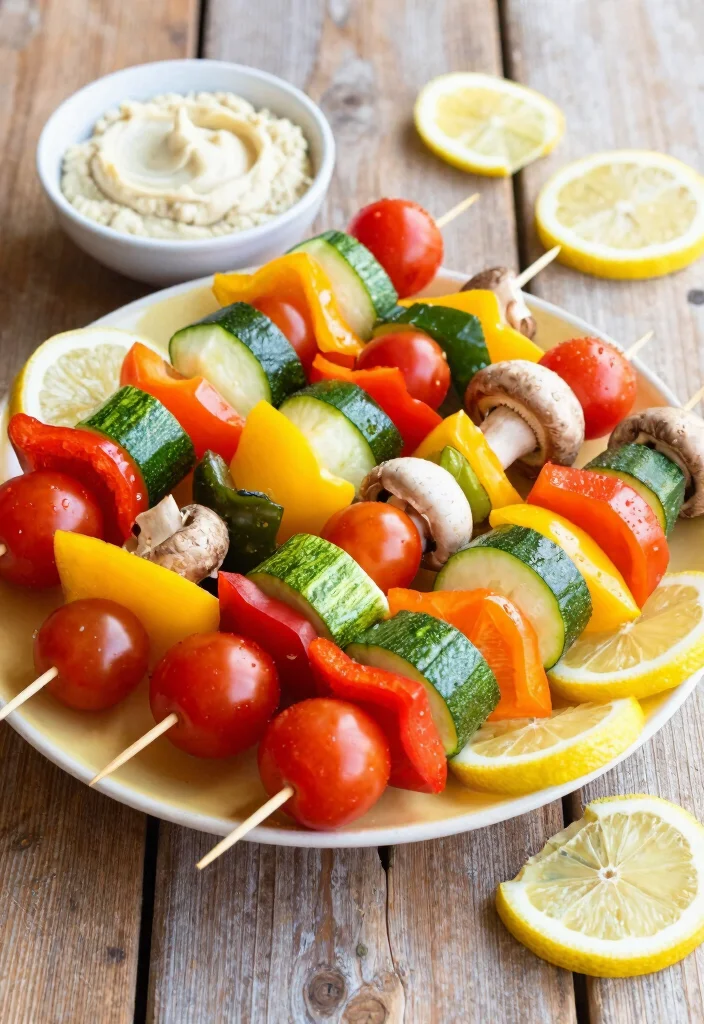 15 Gluten Free Dairy Free Potluck Recipes Easy to Share - 1. Rainbow Veggie Skewers 1