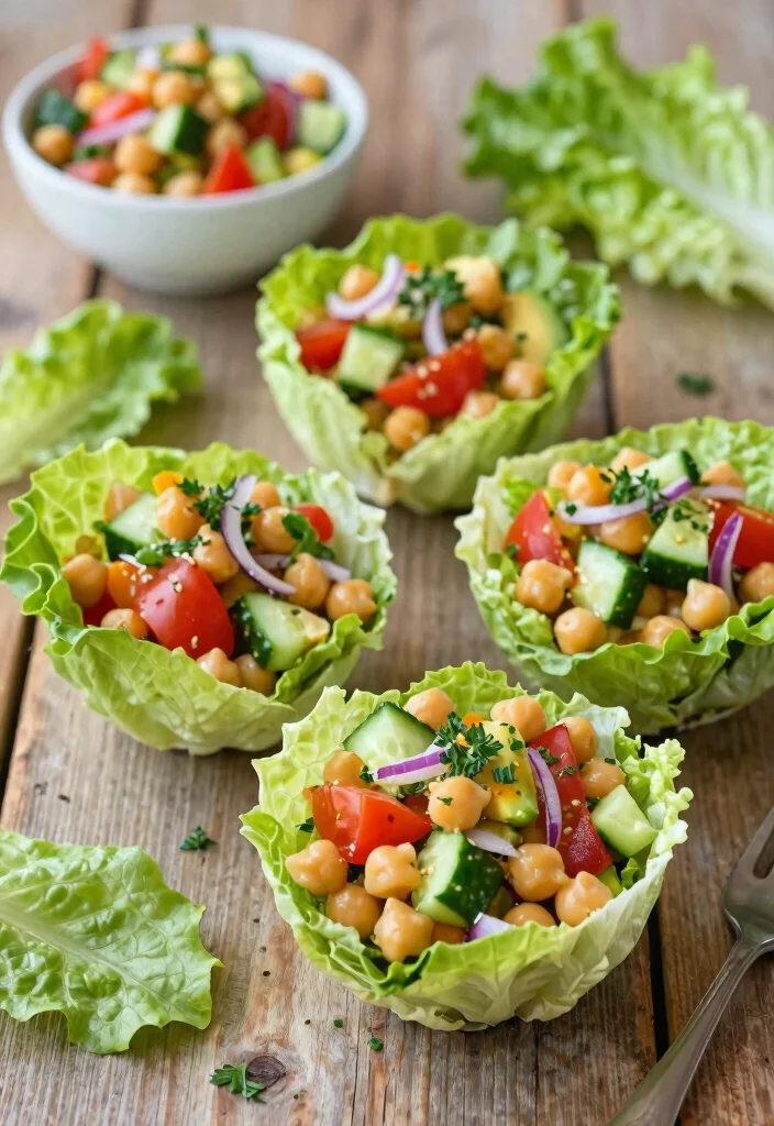 15 Gluten Free Dairy Free Potluck Recipes Easy to Share - 6. Chickpea Salad Cups 1