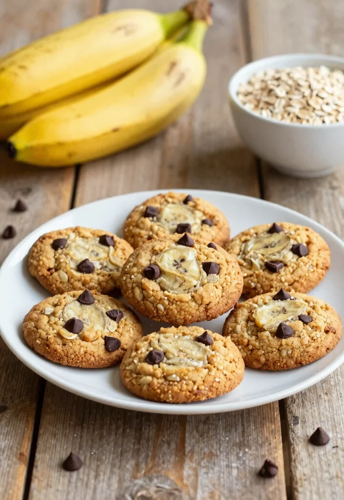 15 Gluten Free Dairy Free Potluck Recipes Easy to Share - 9. Banana Oat Cookies 1