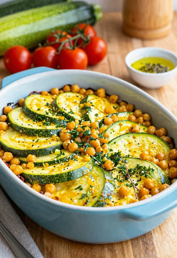 16 Gluten Free Dairy Free Casserole Recipes That Are Easy to Make - 2. Zucchini and Chickpea Bake 1