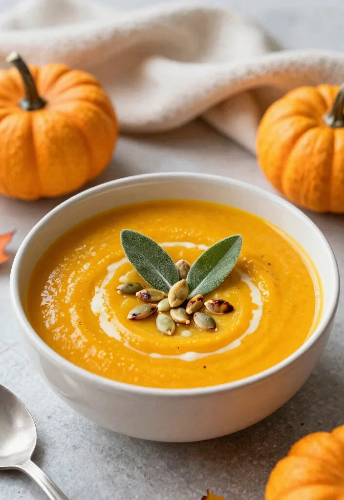 16 Gluten Free Dairy Free Soup Recipes That Are Comforting - 10. Pumpkin and Sage Soup 1