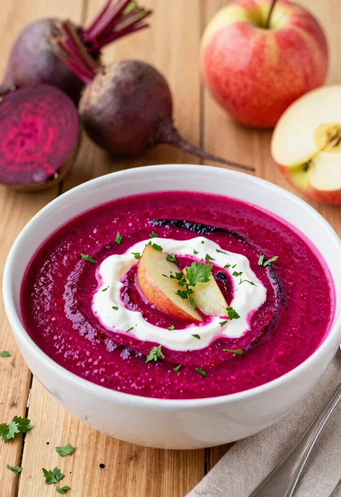 16 Gluten Free Dairy Free Soup Recipes That Are Comforting - 14. Roasted Beet and Apple Soup 1