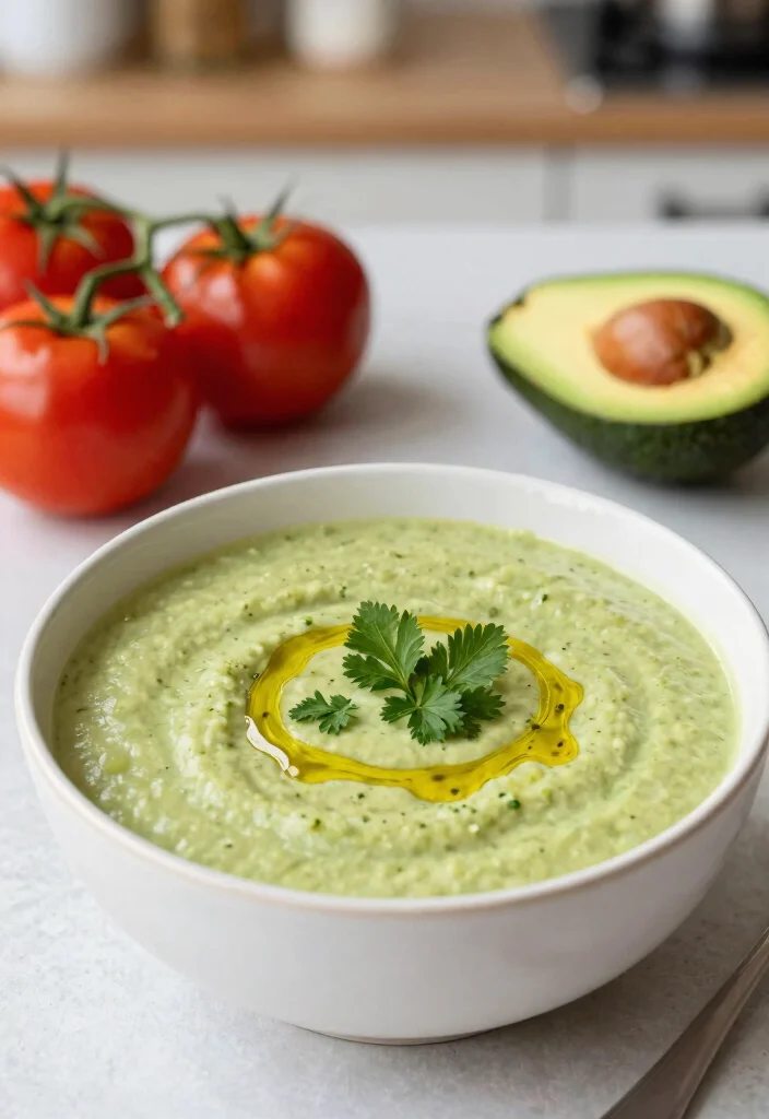 16 Gluten Free Dairy Free Soup Recipes That Are Comforting - 16. Creamy Avocado Tomato Soup 1