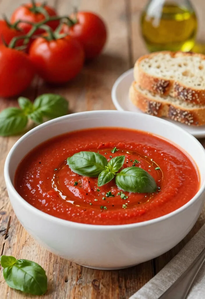 16 Gluten Free Dairy Free Soup Recipes That Are Comforting - 2. Spicy Roasted Tomato Basil Soup 1