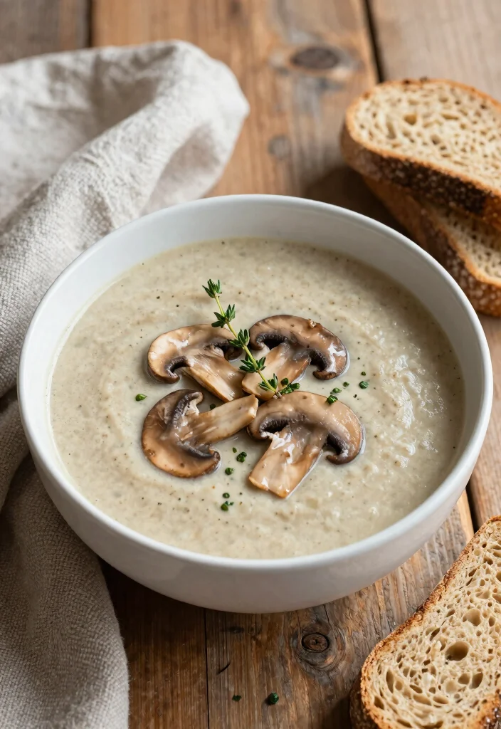 16 Gluten Free Dairy Free Soup Recipes That Are Comforting - 4. Creamy Mushroom Soup 1