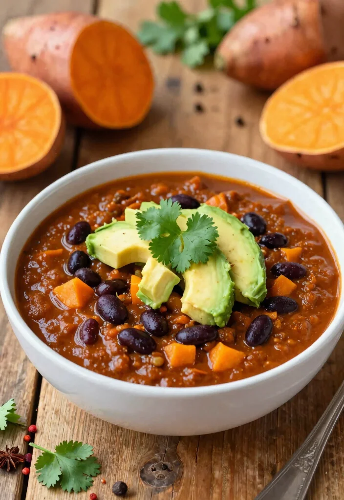 16 Gluten Free Dairy Free Soup Recipes That Are Comforting - 5. Sweet Potato and Black Bean Chili 1