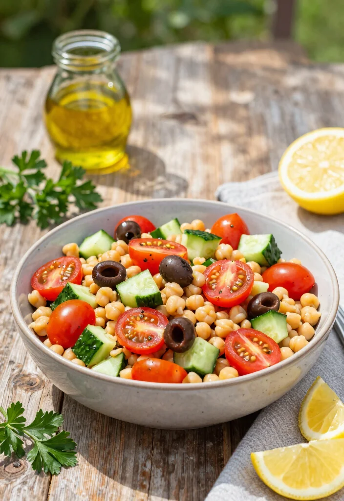 16 Gluten Free Pasta Salad Recipes Perfect for Potlucks - 1. Mediterranean Chickpea Pasta Salad 1