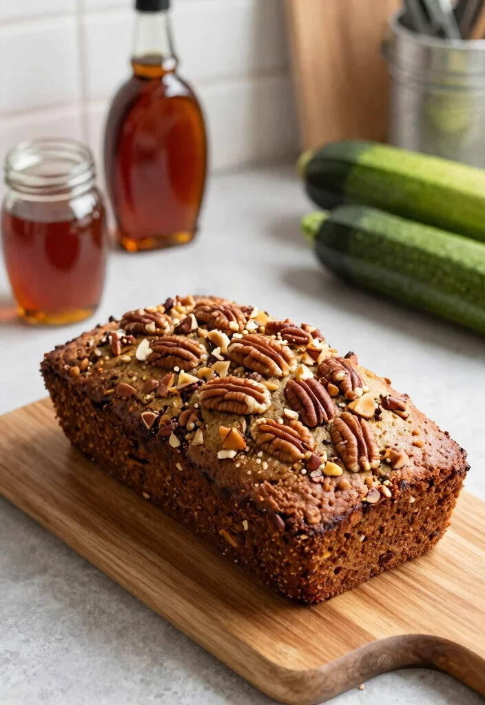16 Gluten Free Zucchini Bread Recipes That Are Moist & Easy - 11. Maple Pecan Gluten-Free Zucchini Bread 1