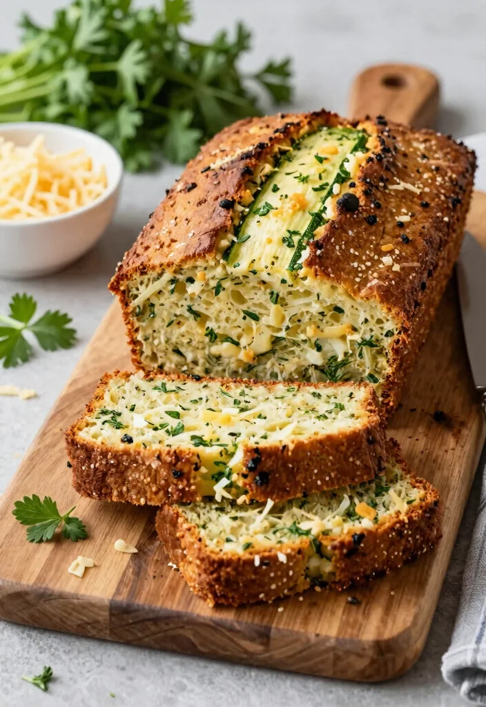 16 Gluten Free Zucchini Bread Recipes That Are Moist & Easy - 14. Savory Gluten-Free Zucchini Bread with Cheese and Herbs 1