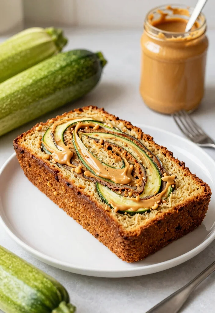16 Gluten Free Zucchini Bread Recipes That Are Moist & Easy - 7. Peanut Butter Swirl Gluten-Free Zucchini Bread 1