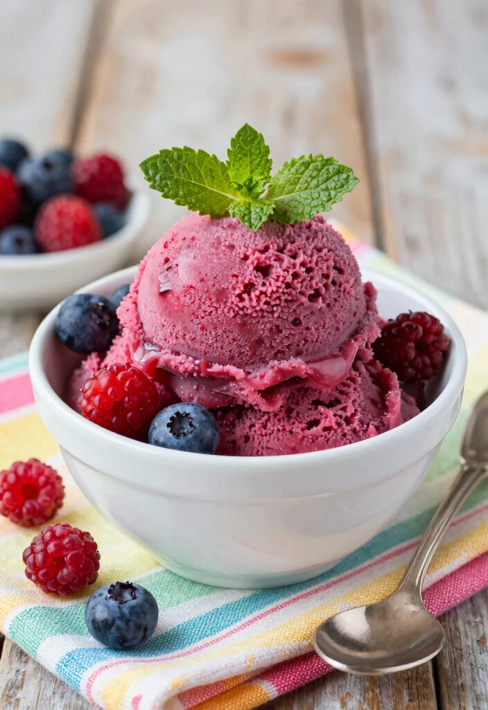 17 Gluten Free Lactose Free Recipes for Desserts (So Delicious) - 4. Mixed Berry Sorbet 1