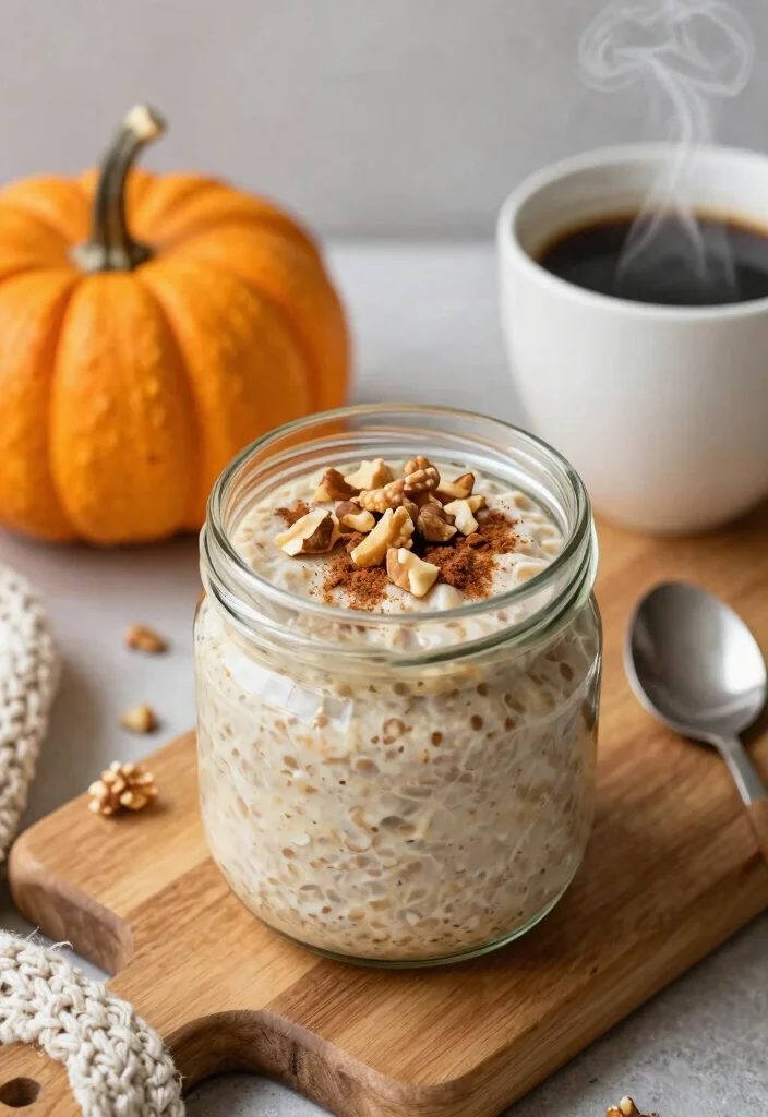 17 Gluten Free Pumpkin Recipes: Seasonal Favorites Everyone Loves - 5. Pumpkin Spice Overnight Oats 1