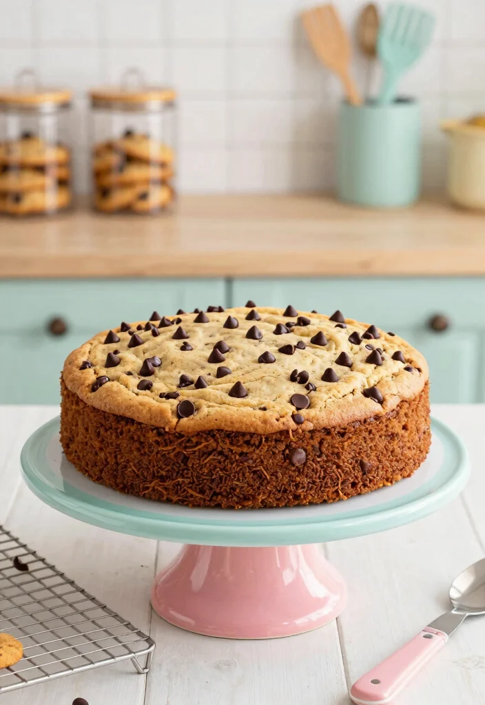 17 Gluten Free Sugar Free Cake Recipes: Healthy Treats Everyone Enjoys - 11. Chocolate Chip Cookie Cake 1