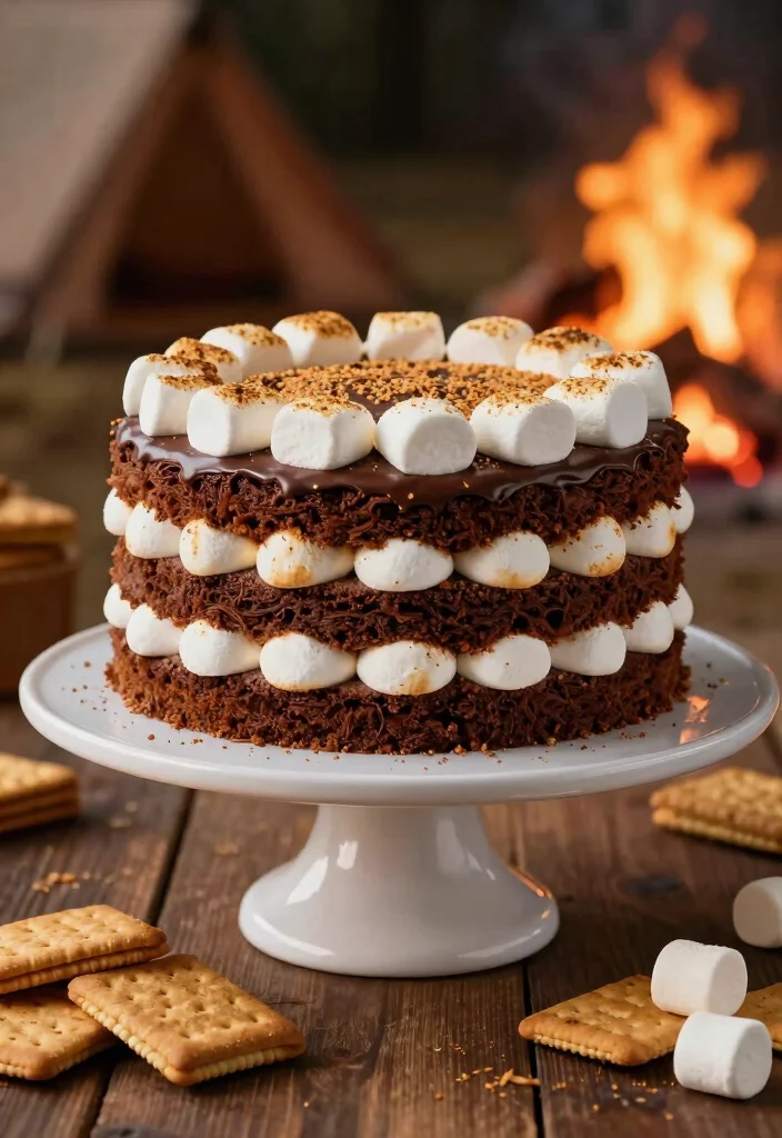 17 Gluten Free Sugar Free Cake Recipes: Healthy Treats Everyone Enjoys - 14. Easy S'mores Cake 1