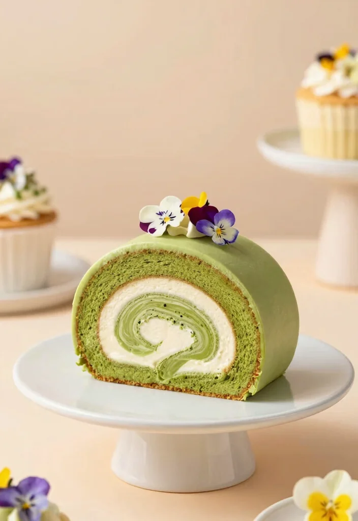 17 Gluten Free Sugar Free Cake Recipes: Healthy Treats Everyone Enjoys - 15. Matcha Vanilla Swirl Cake 1