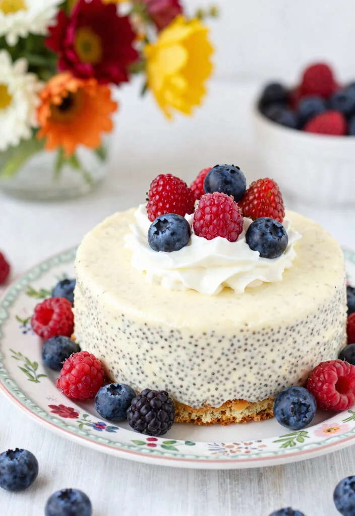 17 Gluten Free Sugar Free Cake Recipes: Healthy Treats Everyone Enjoys - 8. Vanilla Chia Seed Cake 1