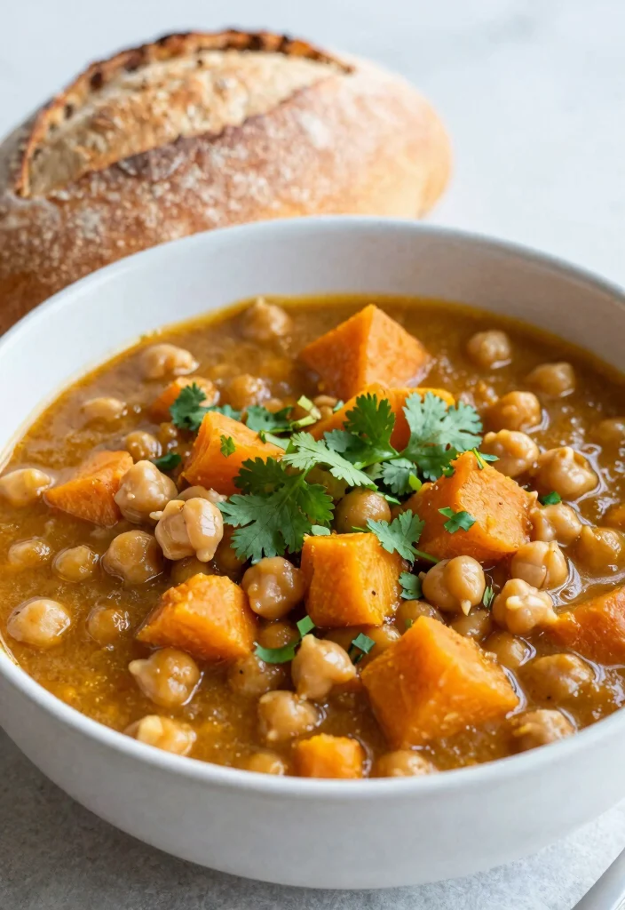 17 Gluten and Dairy Free Instant Pot Recipes for Quick Meals - 10. Sweet Potato and Chickpea Stew 1