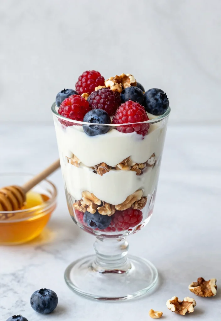 17 High Protein Gluten Free Meals for Muscle-Building - 11. Greek Yogurt Parfait with Berries and Nuts 1