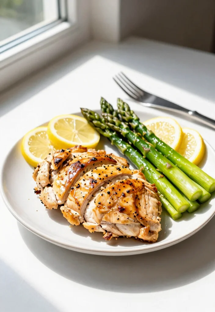 17 High Protein Gluten Free Meals for Muscle-Building - 2. Lemon Garlic Chicken with Asparagus 1