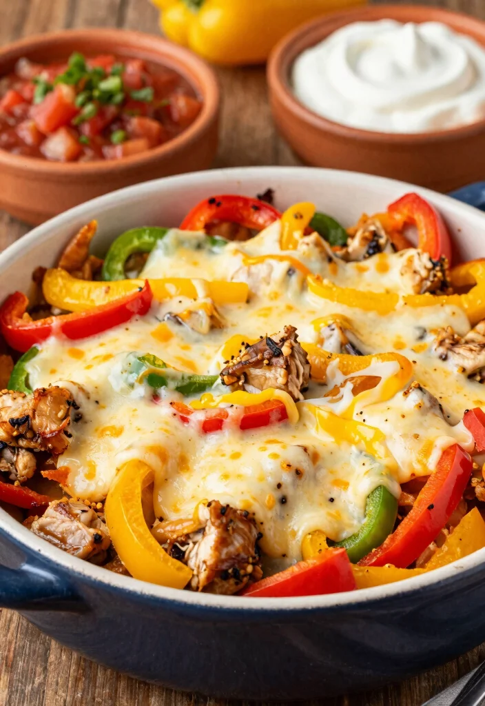 18 Best Gluten Free Chicken Casserole Recipes That Are Easy & Comforting - 14. Chicken Fajita Casserole 1