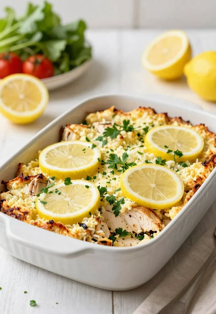 18 Best Gluten Free Chicken Casserole Recipes That Are Easy & Comforting - 18. Lemon Herb Chicken Casserole 1