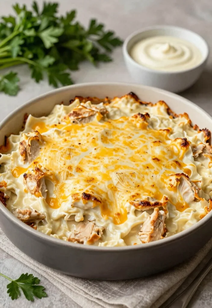 18 Best Gluten Free Chicken Casserole Recipes That Are Easy & Comforting - 9. Chicken Alfredo Casserole 1