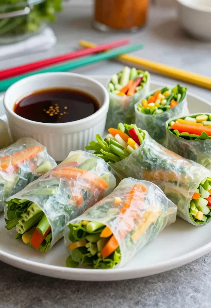 18 Gluten Free Casein Free Recipes Kids Love (Nutritious) - 9. Rice Paper Veggie Rolls 1