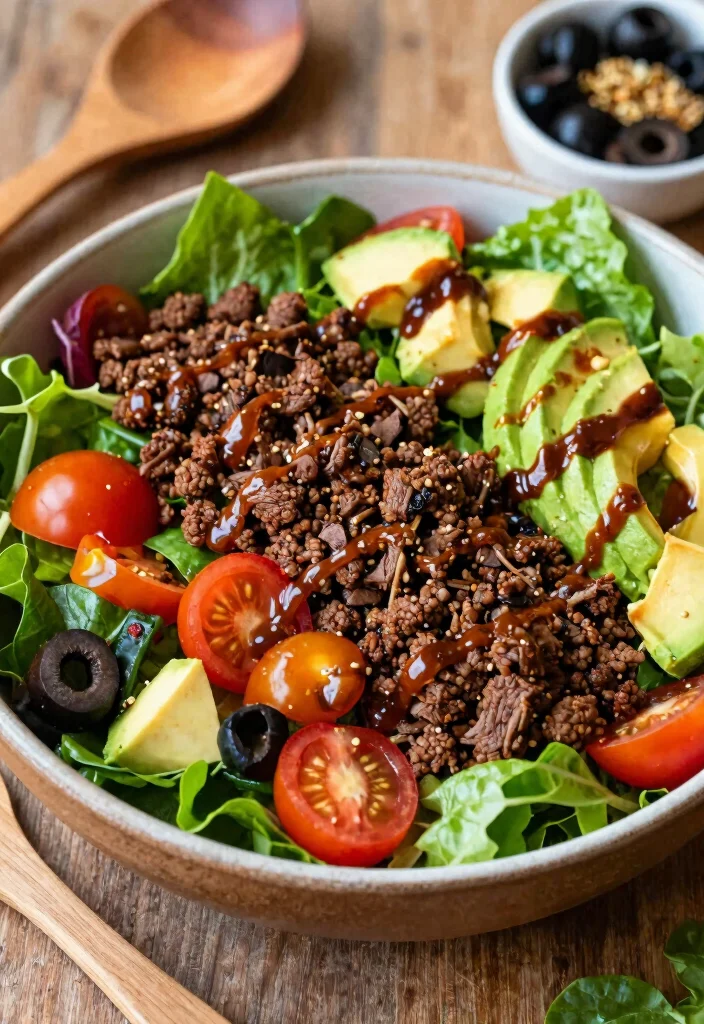 18 Gluten Free Dairy Free Ground Beef Recipes for Easy Dinners - 13. Beefy Taco Salad 1