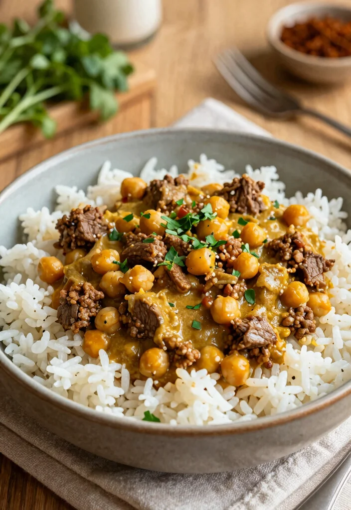 18 Gluten Free Dairy Free Ground Beef Recipes for Easy Dinners - 17. Beef and Chickpea Curry 1