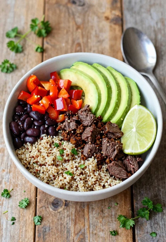 18 Gluten Free Dairy Free Ground Beef Recipes for Easy Dinners - 7. Beefy Quinoa Bowl 1