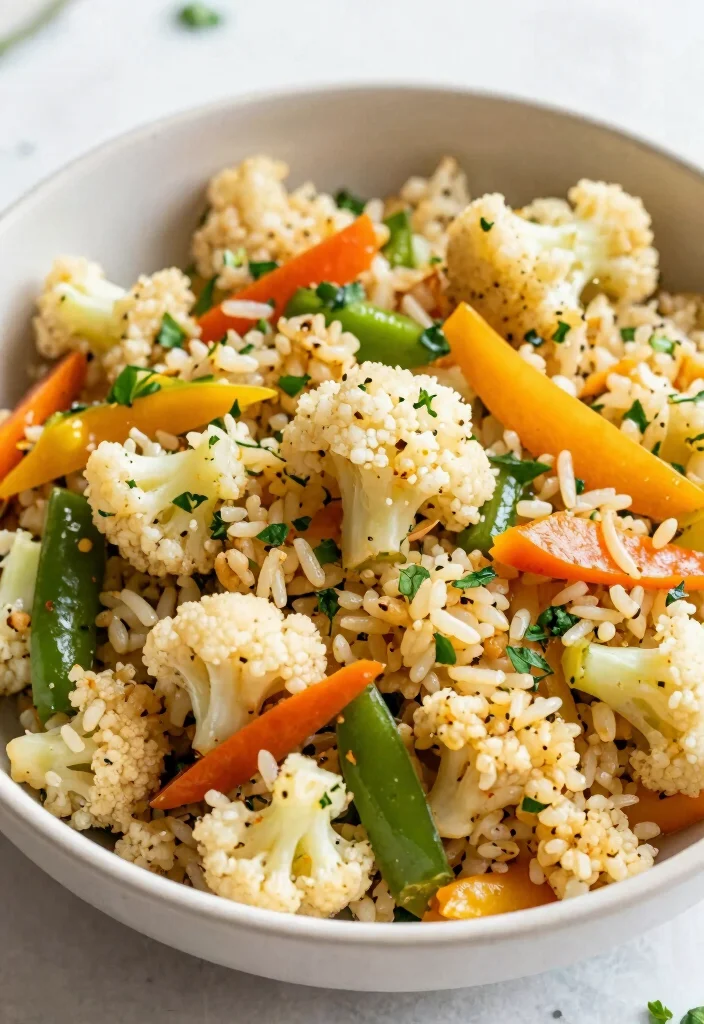 18 Gluten Free Dairy Free Lunch Recipes You Can Take On the Go - 11. Cauliflower Rice Stir-Fry 1