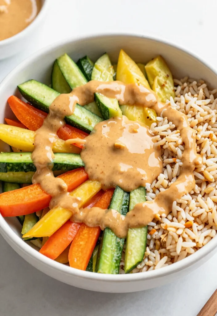18 Gluten Free Dairy Free Lunch Recipes You Can Take On the Go - 16. Thai Peanut Buddha Bowl 1