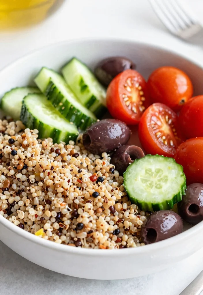 18 Gluten Free Dairy Free Lunch Recipes You Can Take On the Go - 4. Mediterranean Quinoa Bowl 1