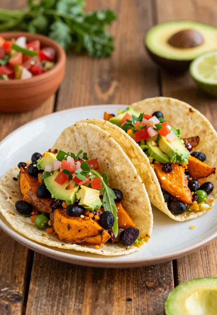 18 Gluten Free Dairy Free Lunch Recipes You Can Take On the Go - 5. Sweet Potato & Black Bean Tacos 1