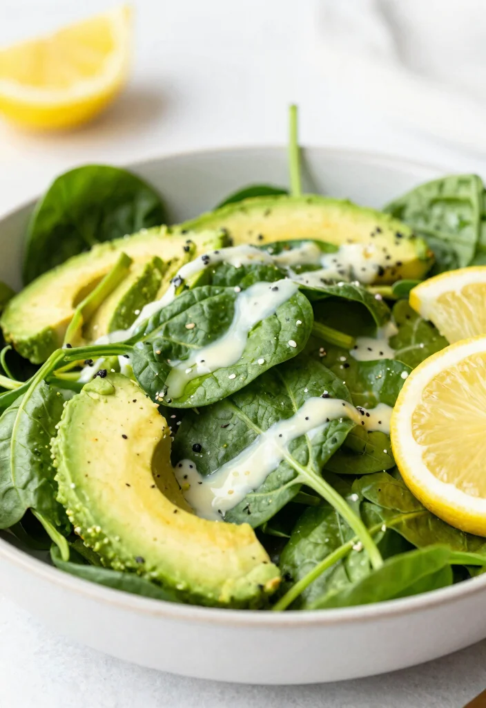 18 Gluten Free Dairy Free Lunch Recipes You Can Take On the Go - 8. Spinach and Avocado Salad 1