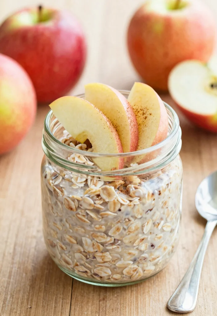 18 Gluten and Dairy Free Breakfast Recipes You Can Make Ahead - 10. Apple Cinnamon Overnight Oats 1