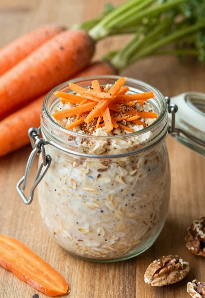 18 Gluten and Dairy Free Breakfast Recipes You Can Make Ahead - 17. Carrot Cake Overnight Oats 1