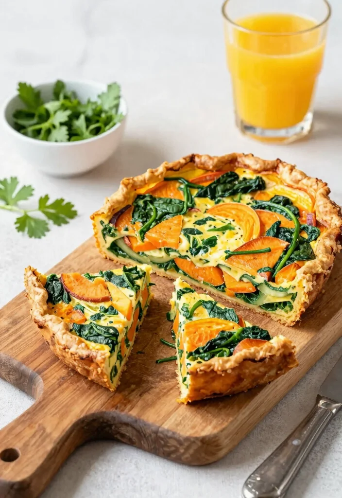 18 Gluten and Dairy Free Breakfast Recipes You Can Make Ahead - 2. Sweet Potato and Spinach Frittata 1