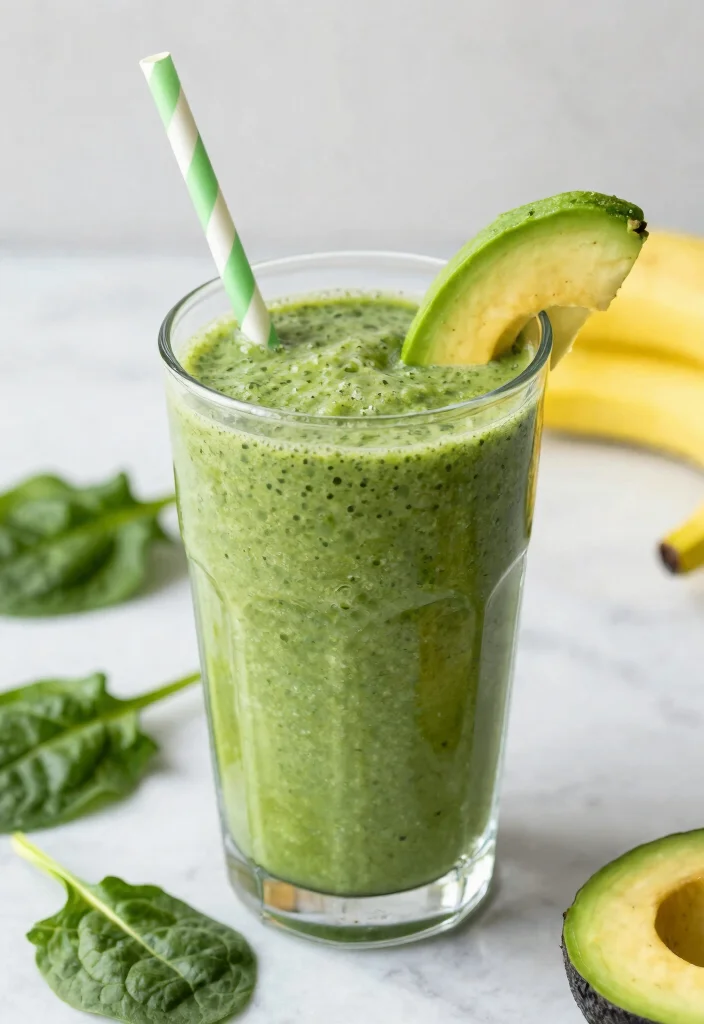 18 Gluten and Dairy Free Breakfast Recipes You Can Make Ahead - 6. Spinach and Avocado Smoothie 1
