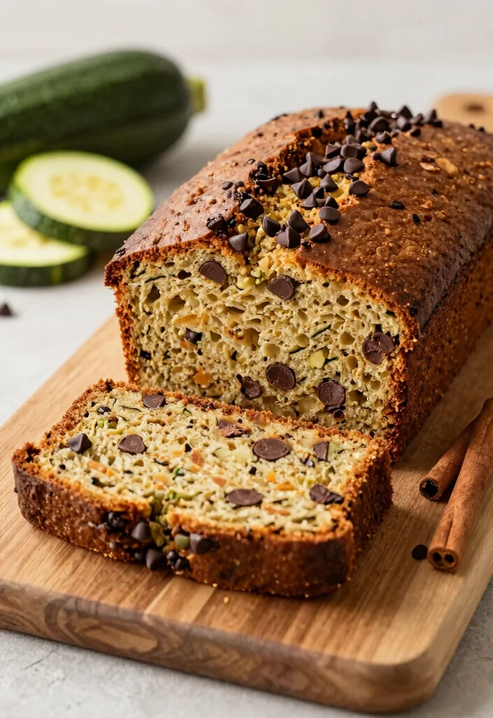 18 Gluten and Dairy Free Recipes for Desserts (Easy & Delicious) - 10. Chocolate Chip Zucchini Bread 1