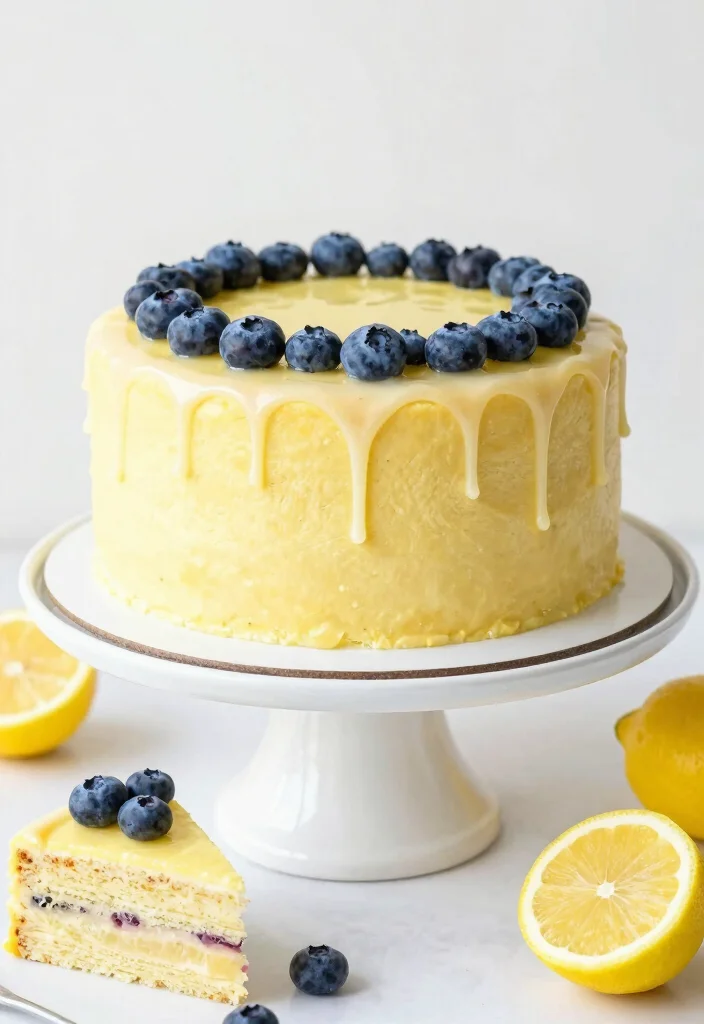 18 Gluten and Dairy Free Recipes for Desserts (Easy & Delicious) - 11. Lemon Blueberry Cake 1